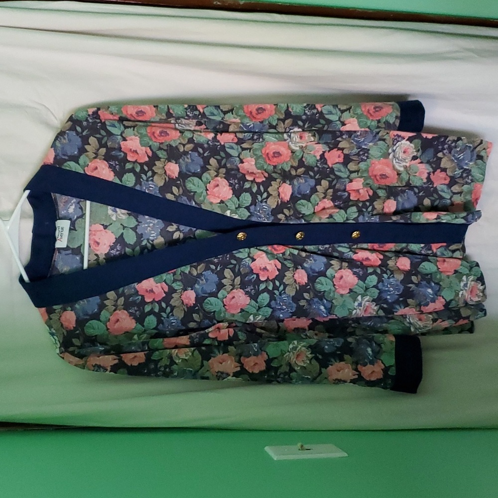 Vintage Floral Cardigan by Alfred Dunner